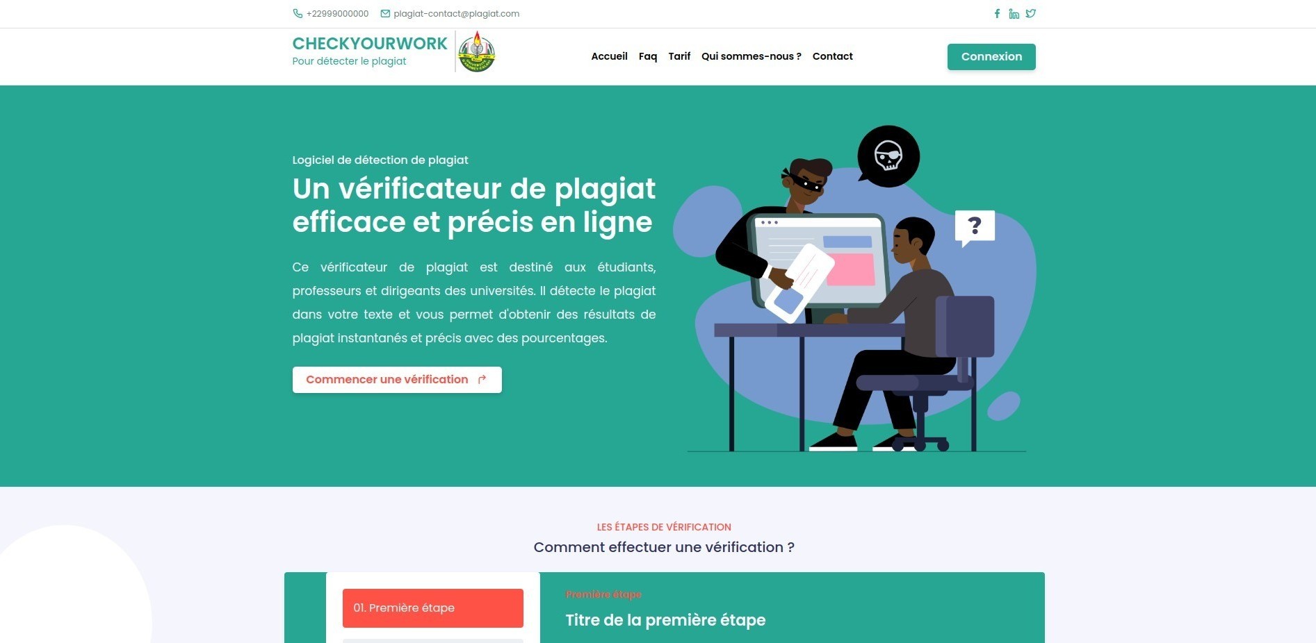 CheckYourWork homepage screenshot