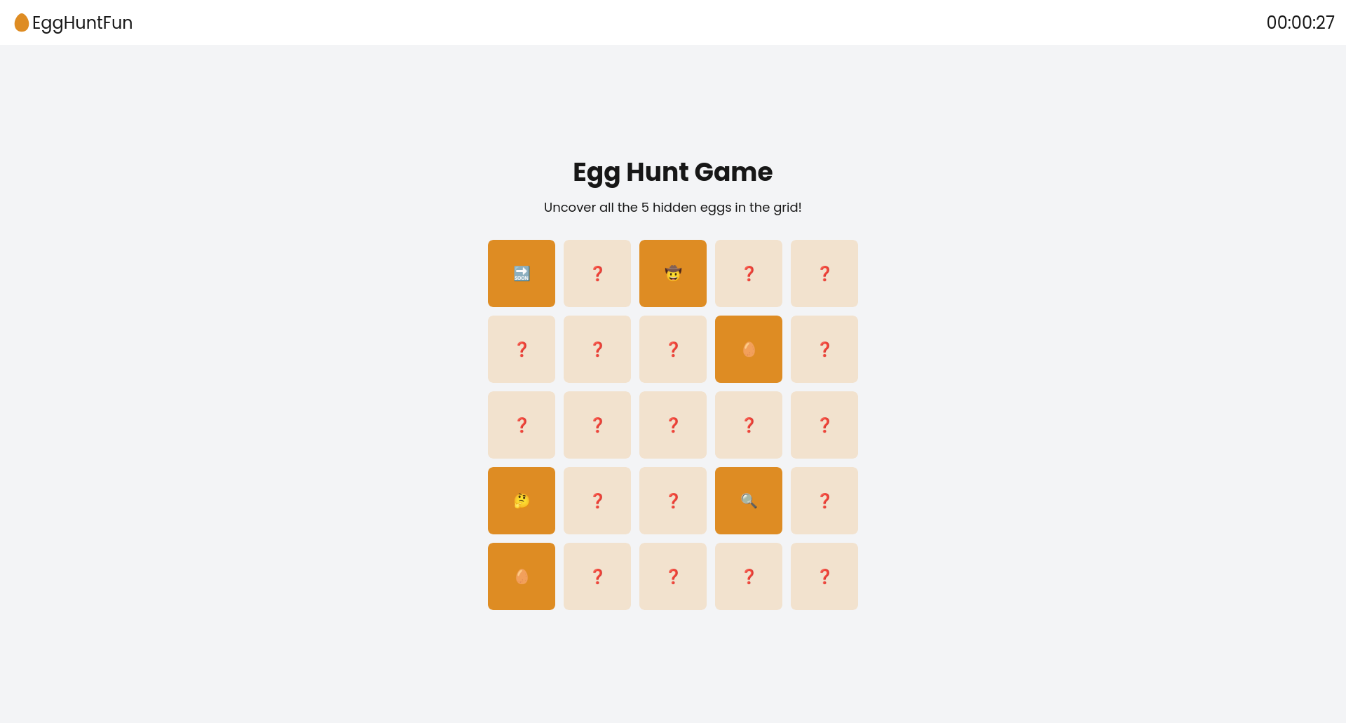 Egg Hunt game screenshot
